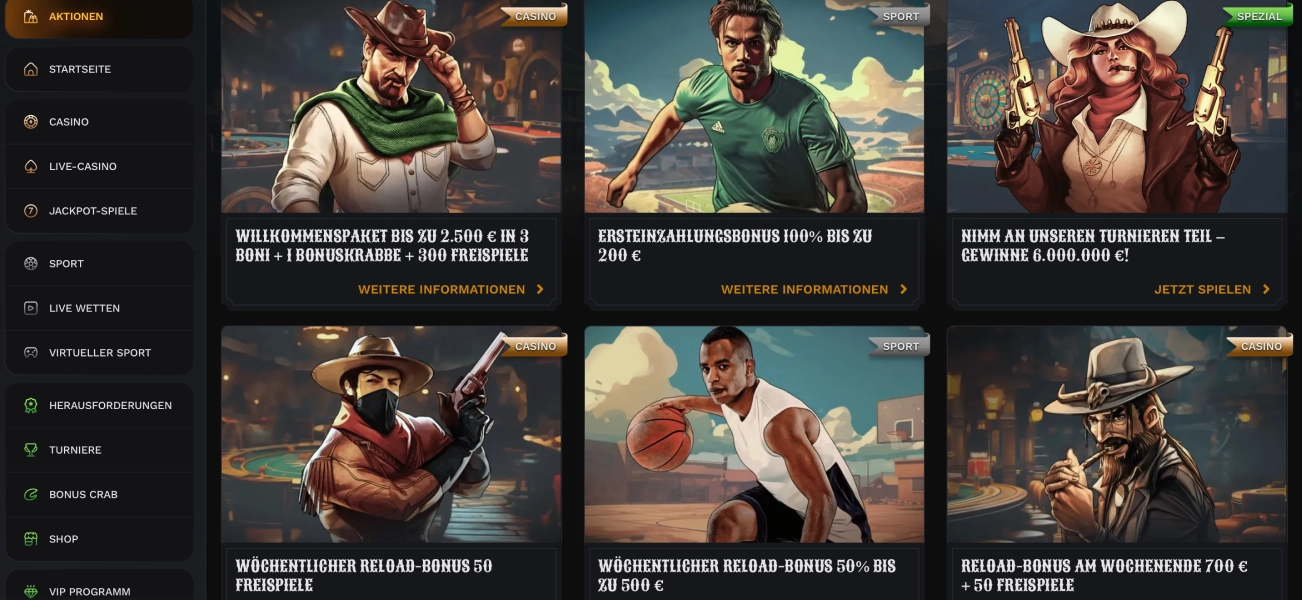 Wildsino Promo Code und bonusangebote